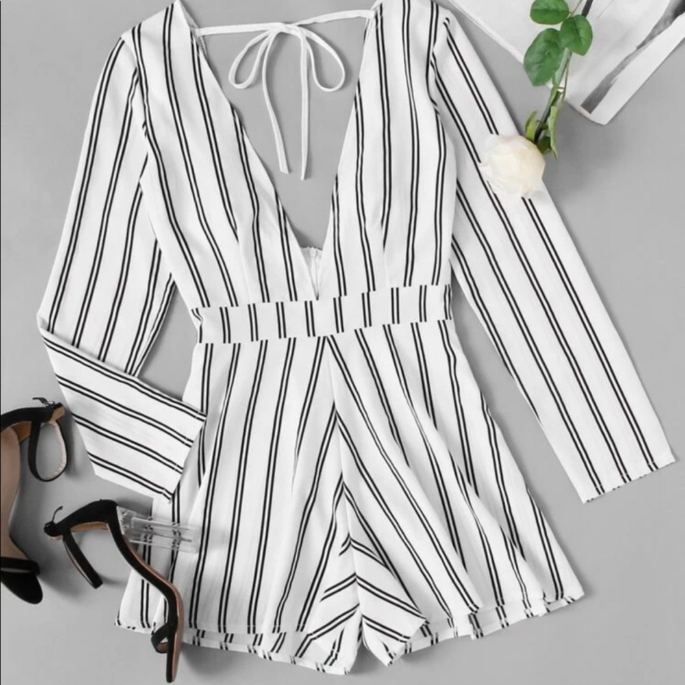 SHEIN deep plunge romper